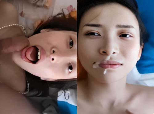 The beautiful girl loves to suck cock
